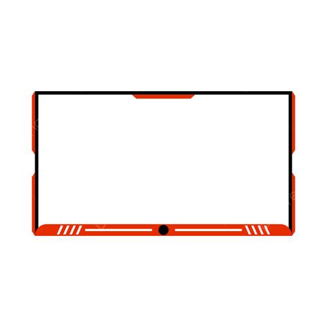 Facecam Border Clipart Png Images Red Facecam Overlay Design Facecam ...