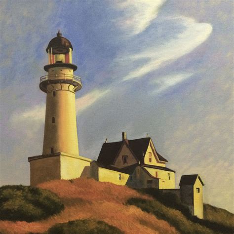 Reproduction of (study after) "Lighthouse at Two Lights" by Edward ...