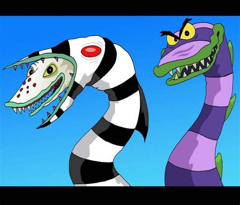 Sandworms from the Beetlejuice movie and animated series | Beetlejuice ...