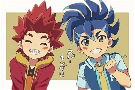 Hikaru and Hyuga | Beyblade characters, Anime, Beyblade burst