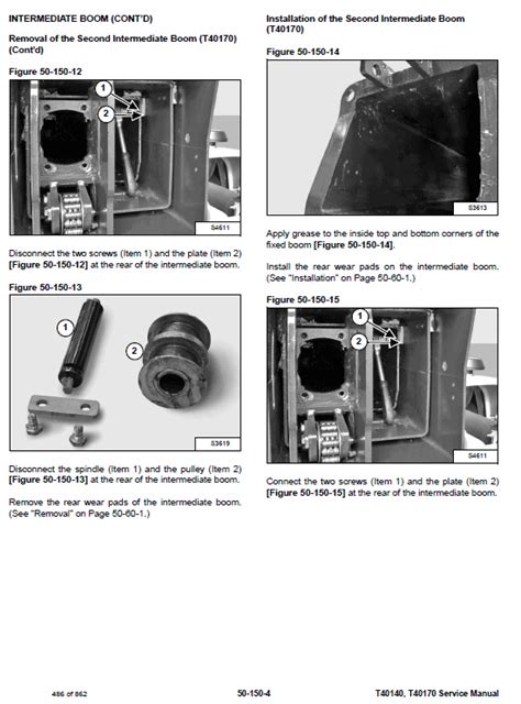 Bobcat T40140, T40170, T40180 Telescopic Handler Service Repair Manual