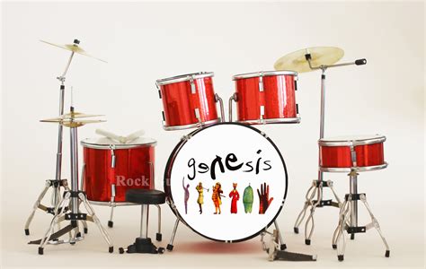 Phil Collins genesis Miniature Drum Kit - Etsy UK