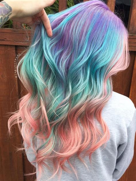 40 Cool Pastel Hair Colors in Every Shade of Rainbow | Mermaid hair ...