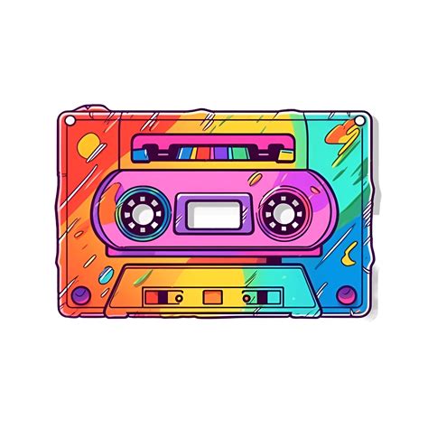 Retrowave Cassette Tape 80s Clipart 23828835 PNG