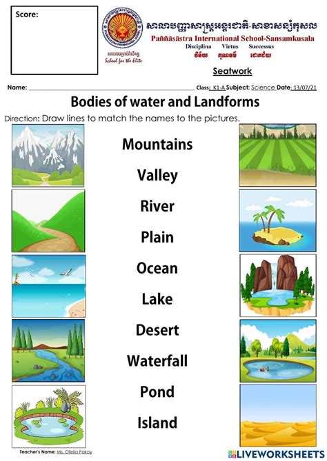 Landforms Activities, Landforms Worksheet, Lessons Activities, Online ...