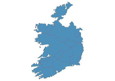 Ireland Train Map SVG Vector - Railway Map