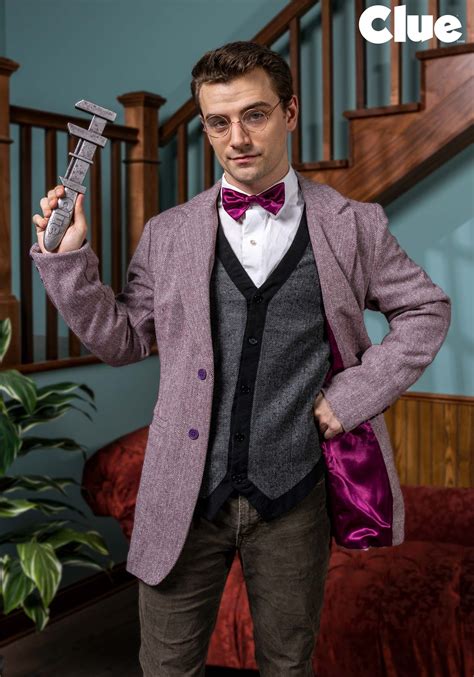 Adult Professor Plum Clue Costume - Walmart.com