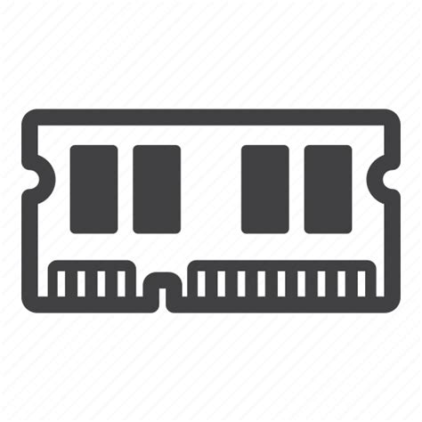 Computer, hardware, memory, ram icon