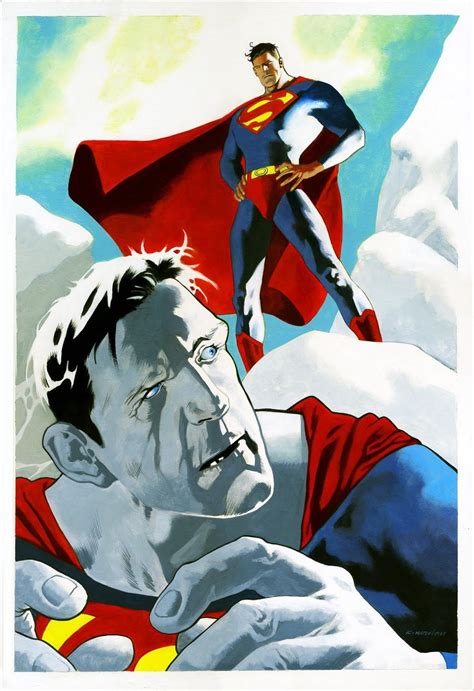 Kevin Nowlan: Superman & Bizarro painting | Superhero art, Comic art ...