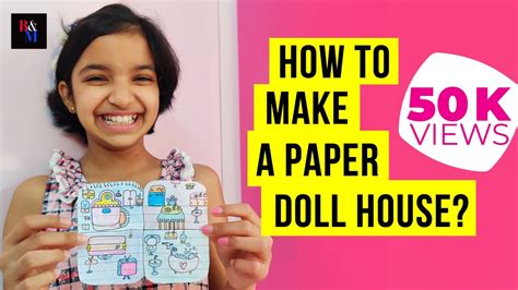 Create Cute Paper Doll House for Kids | Paper Craft | DIY ...