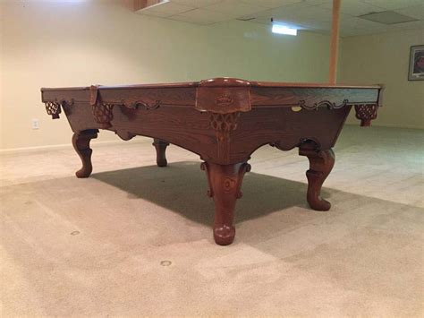 Olhausen Queen Anne Pool Table For Sale