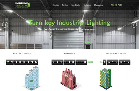 A glance at the new Lighting Solutions website design