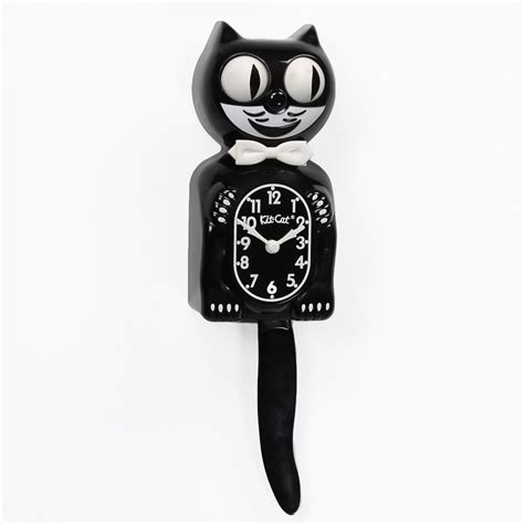 Kit Kat Animated Black Cordless Wall Clock | Kit cat clock, Kit kat ...