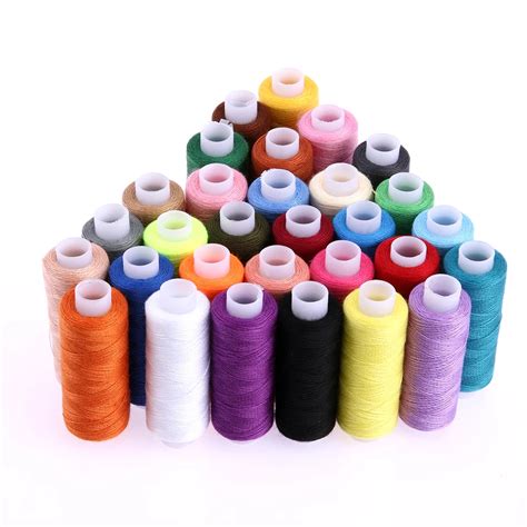 Embroidery Sewing Threads 30Pcs 250 Yard Polyester Sewing Thread ...