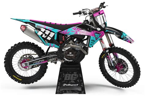 Husqvarna Miami Nights Semi Custom Motocross Graphics - BikeGraphix ...