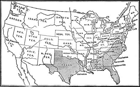 Territory held by the Confederates at the close of 1863