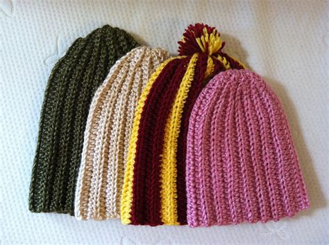 Crochet Patterns Galore - Side to Side Ribbed Hat