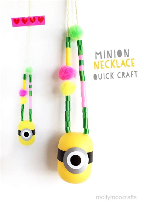 Minion Craft Necklace | Minion craft, Diy minions crafts, Diy minions