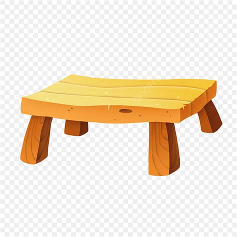 Wood Table PNG Image, Cartoon Painting Childrens Illustration Wood ...