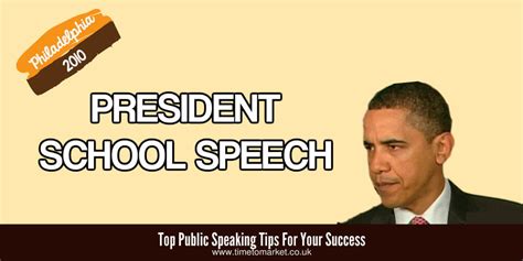 President School Speech Has Full Marks With Back To School Talk