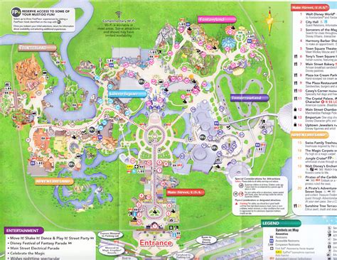 Printable Magic Kingdom Map