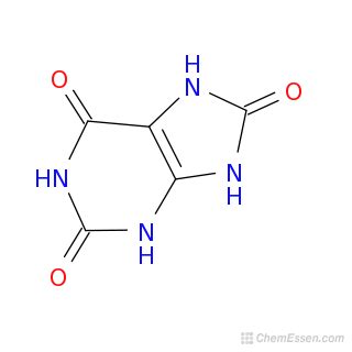 Uric acid Structure - C5H4N4O3 - Over 100 million chemical compounds ...