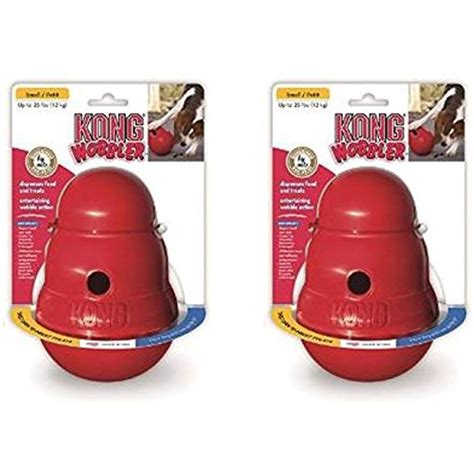 KONG Wobbler Treat Dispensing Dog Toy ( 2 Pack) | Dog toys, Kong, Dog ...