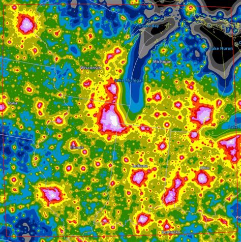 Light Pollution Map Ohio - Best Map Cities Skylines