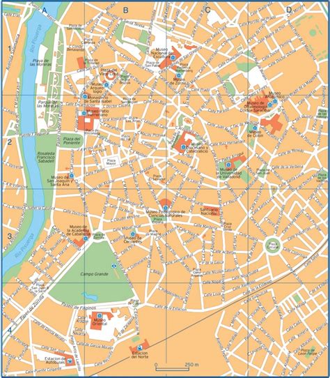 Valladolid city center map - Ontheworldmap.com