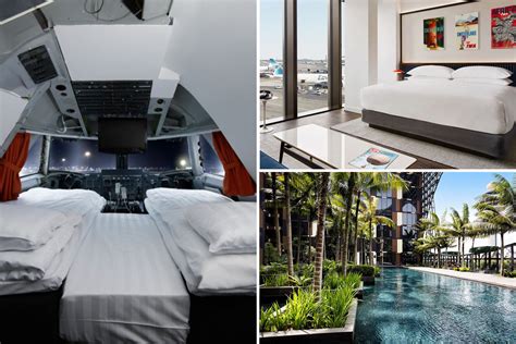 See inside the world's coolest airport hotels - with a cockpit bed ...