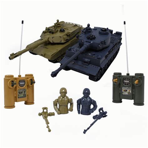 RC Battling Tanks -Set of 2 Full Size Infrared Radio Remote Control ...