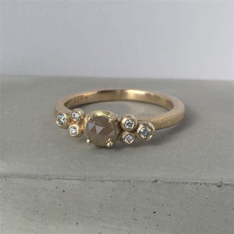 Rose Cut Diamond Engagement Ring - Vicky Davies Jewels