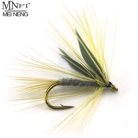 MNFT 10PCS Grey Color Winged Dry Mayfly Trout Fly Fishing Lures Baits ...