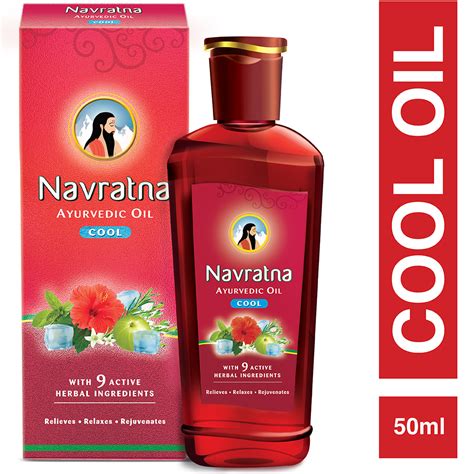 Navratna Ayurvedic Cool Hair Oil, 50 ml Price, Uses, Side Effects ...