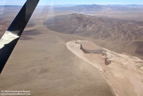 Aerial Photo of Papoose Lake with Area 51 in the Background, Nov 24, 2019