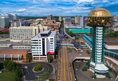 Aerial view of downtown Knoxville : r/Knoxville