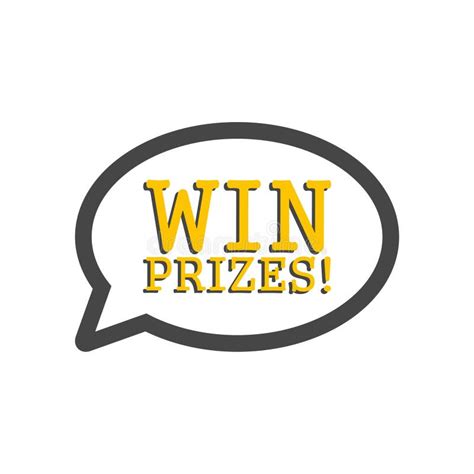 Black Win Prizes! Win Prizes Icon or Logo Stock Illustration ...