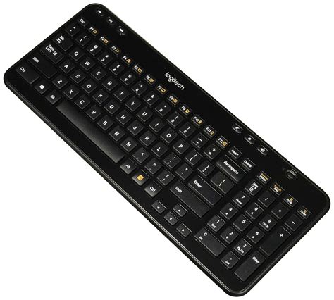 Logitech K360 Wireless Keyboard, Glossy Black (USED) - Walmart.com