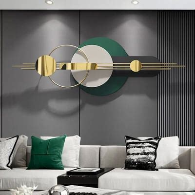 63"Modern Metal Wall Decor for Living Room Bedroom Geometric Wall Art ...