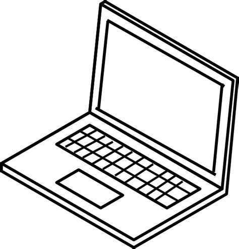 Free Laptop Clipart Black And White, Download Free Laptop Clipart Black ...