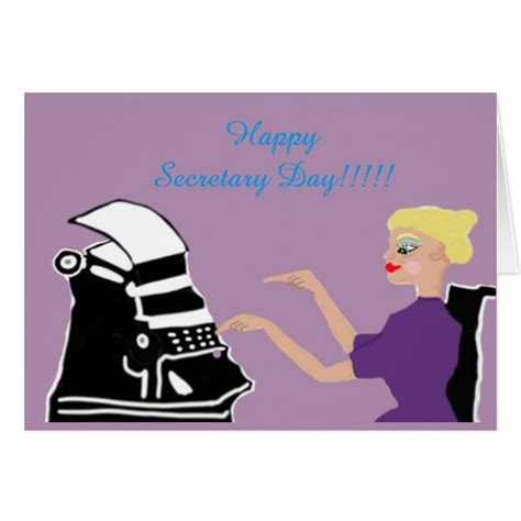 Happy Secretary Day Card | Zazzle