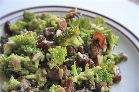 Raw Broccoli Salad With Sweet Raisins, Dates And Avocado Dressing · A ...