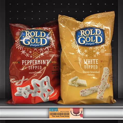 Rold Gold Peppermint Dipped and White Dipped Pretzels - The Junk Food Aisle