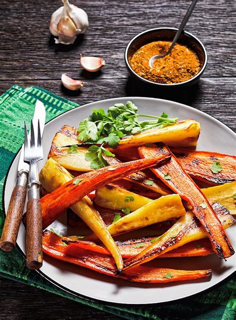 Garlic and Maple Roasted Parsnips and Carrots - The Vegan Atlas