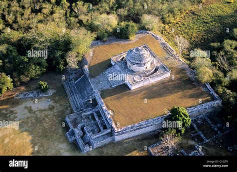 Mexico, Yucatan State, Mayan site of Chichen Itza, the caracol or ...