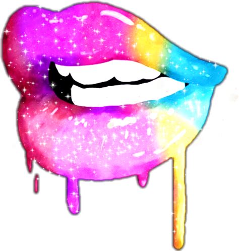 Download Sparkle Glitter Kiss Lips Colorful Rainbow - Lips Clipart ...