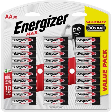 Energizer Max Aa Batteries 30 Pack | Woolworths