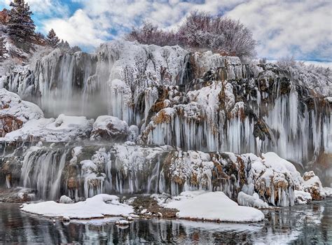 Fall Creek Falls Winter Photograph by Leland D Howard