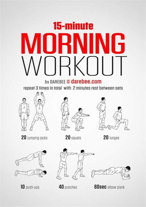 15-Minute Morning Workout : r/coolguides