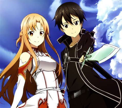 Sword Art Online 2 Kirito Asuna.Android wallpaper 2160x1920